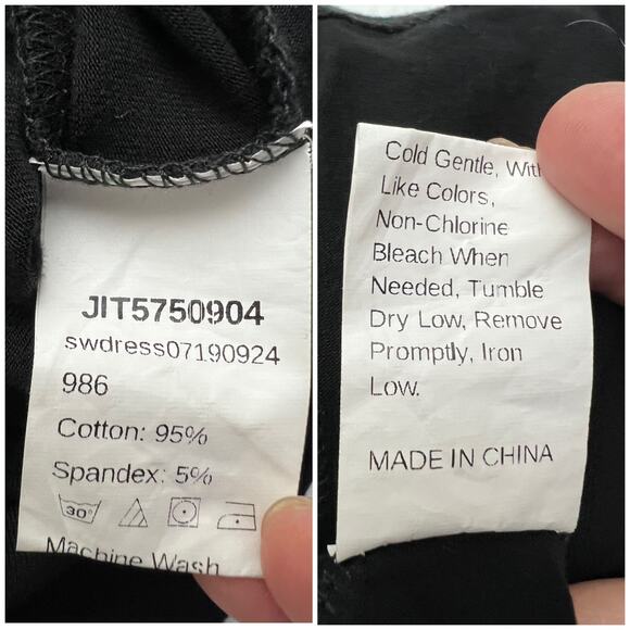 Shein SMALL Black Y2K Butterfly Sheath Bodycon Stretchy Mini Dress - Picture 5 of 5